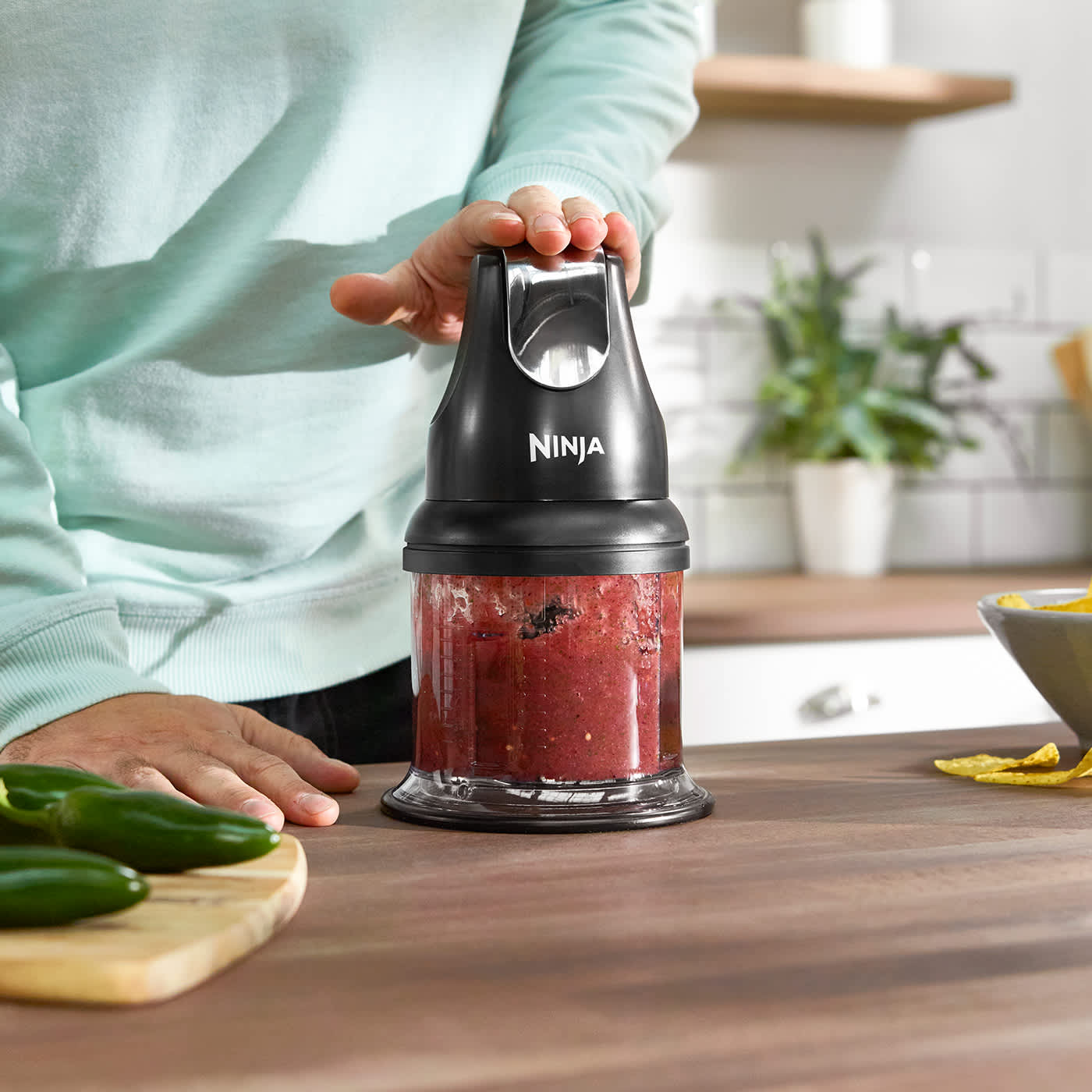 調理器具 Ninja Express Chopper 200W 500ml Ninja 200W Express Food Choppers Gray NJ100GR : Target
